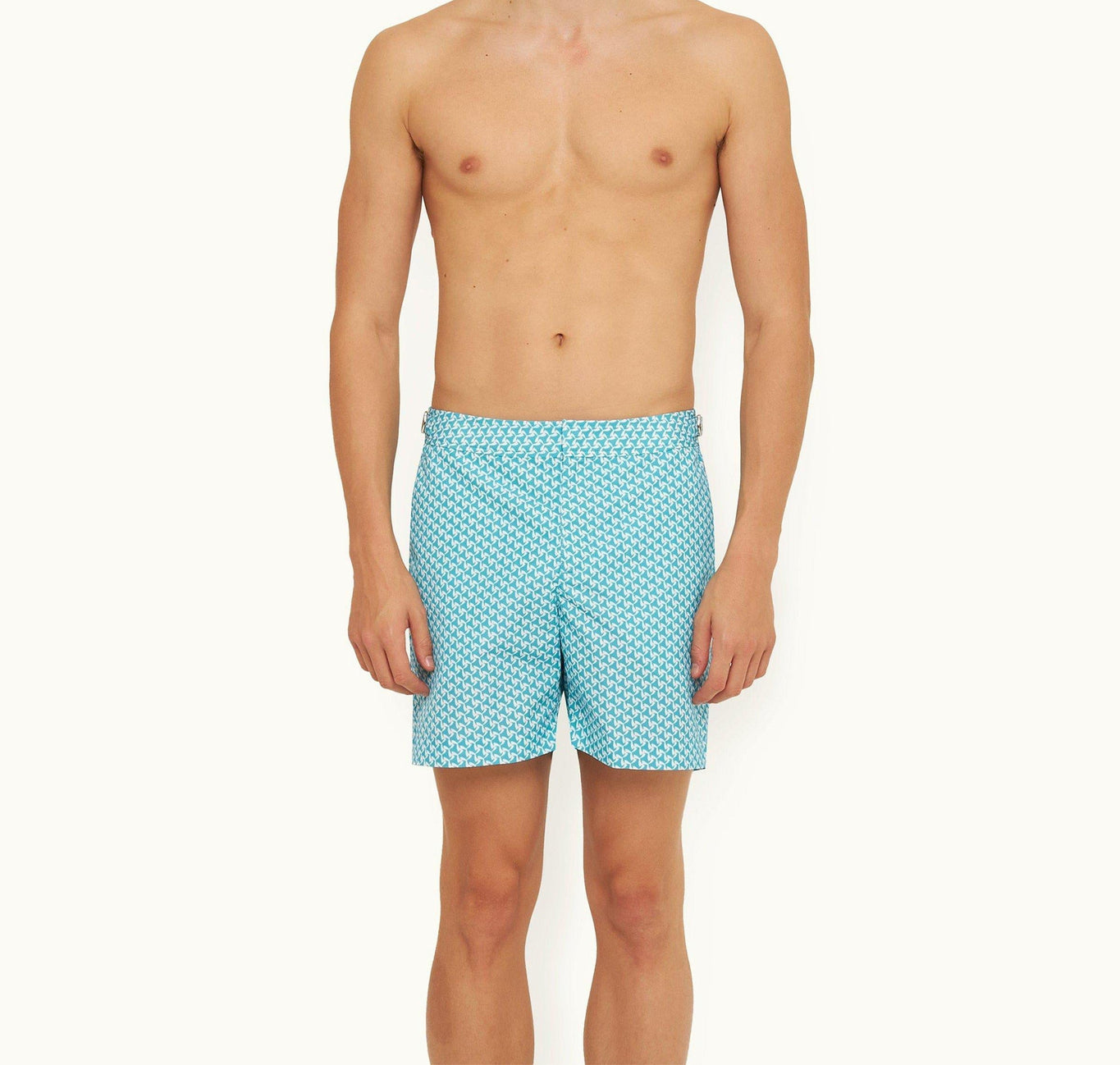 Bulldog Gyre Mid-Length Swim Shorts | Crystal Sea