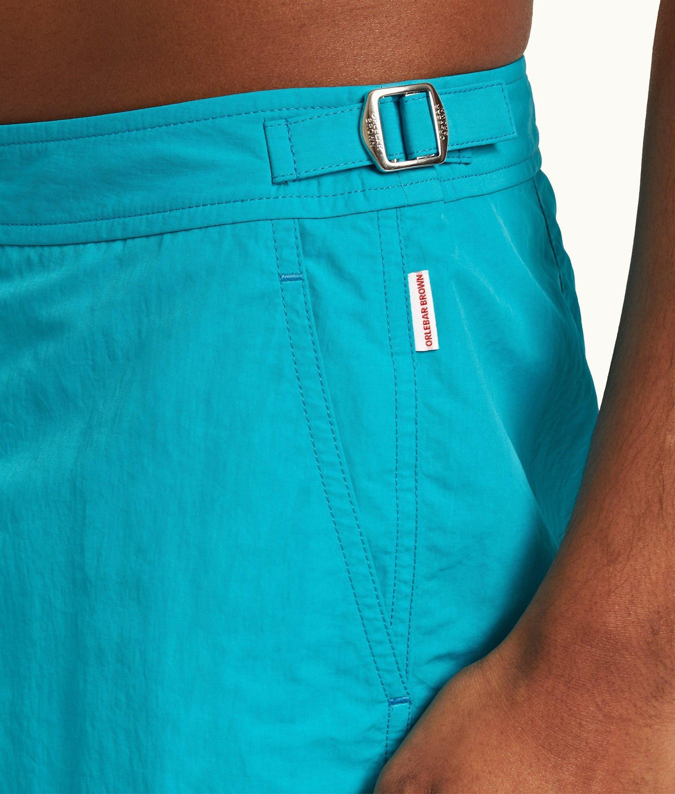 Bulldog Mid-Length Swim Shorts | Crystal Sea