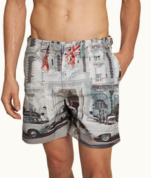 Bulldog Photographic Print Mid-Length Swim Shorts | Carlton Cannes