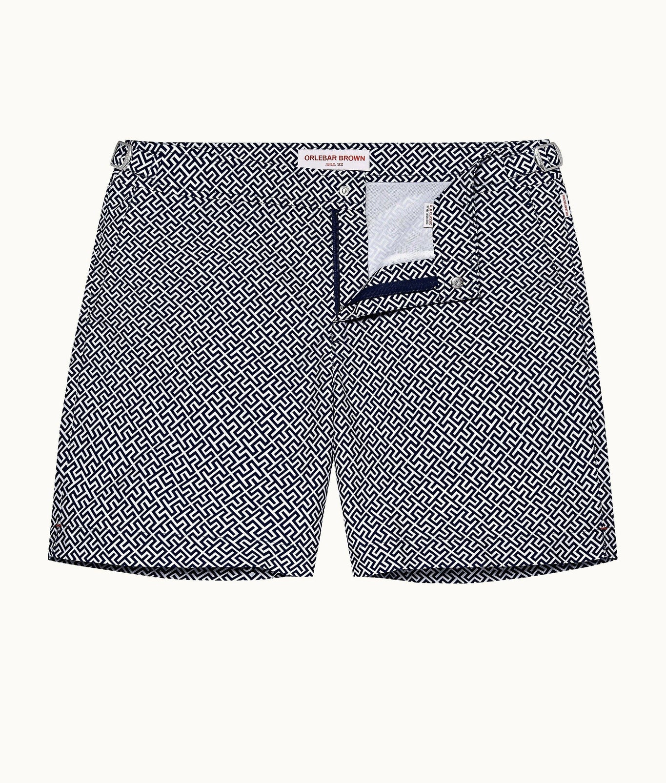 Bulldog Skydiver/Cloud Mid-Length Swim Shorts | Navy