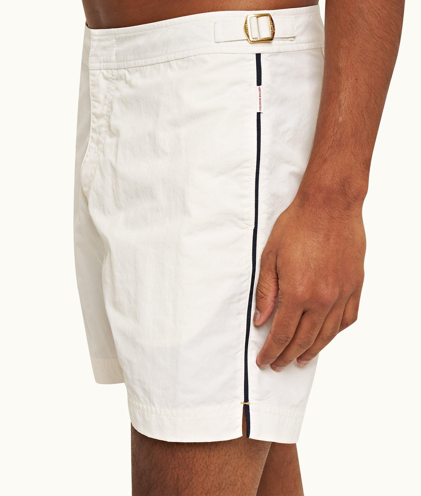 Bulldog Tape Insert Mid-Length Swim Shorts | Sea Mist