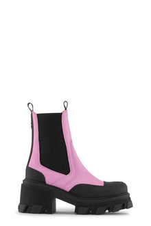 Burgundy Cleated Chelsea Boots | Cyclamen