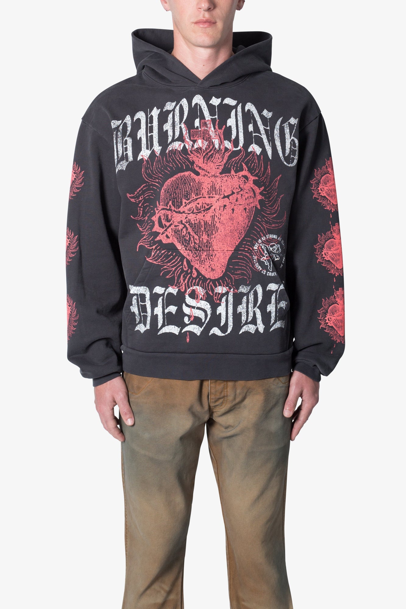 Burning Desire Hoodie | Washed Black