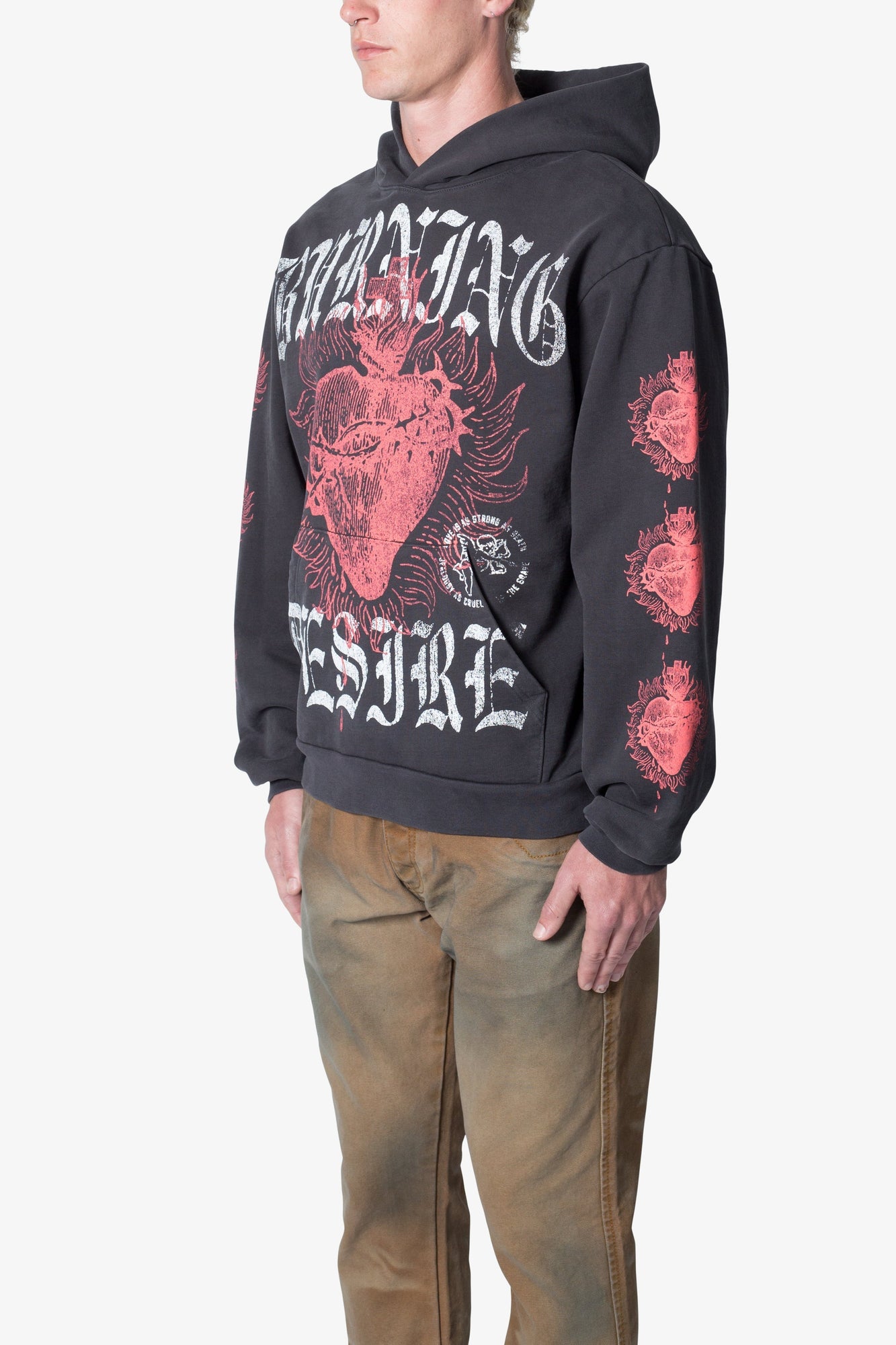 Burning Desire Hoodie | Washed Black