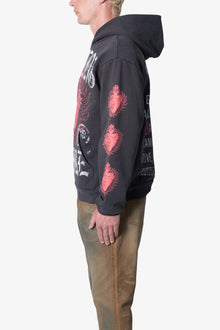 Burning Desire Hoodie | Washed Black