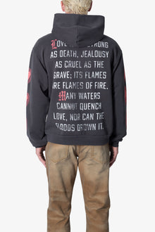 Burning Desire Hoodie | Washed Black