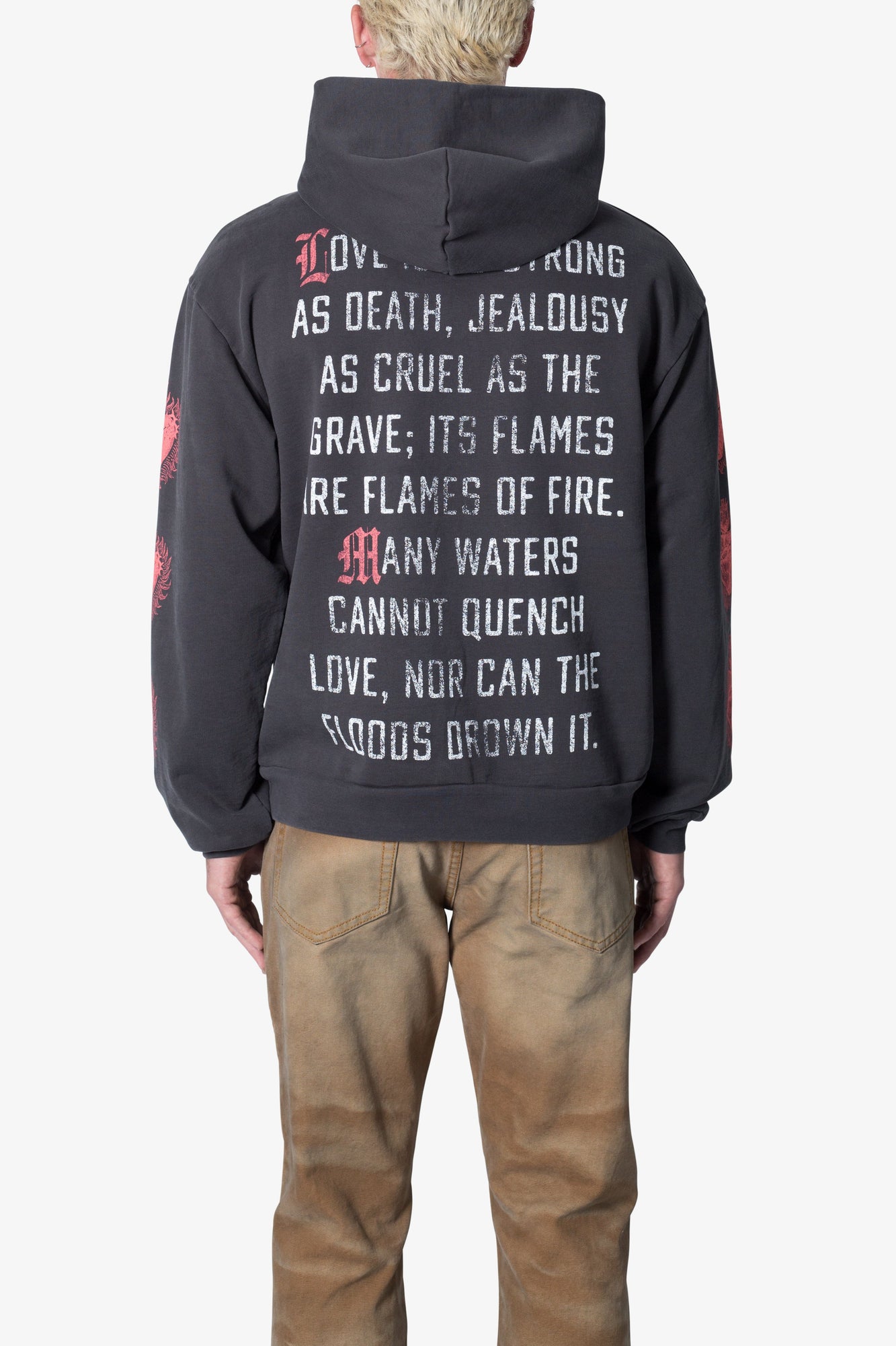 Burning Desire Hoodie | Washed Black