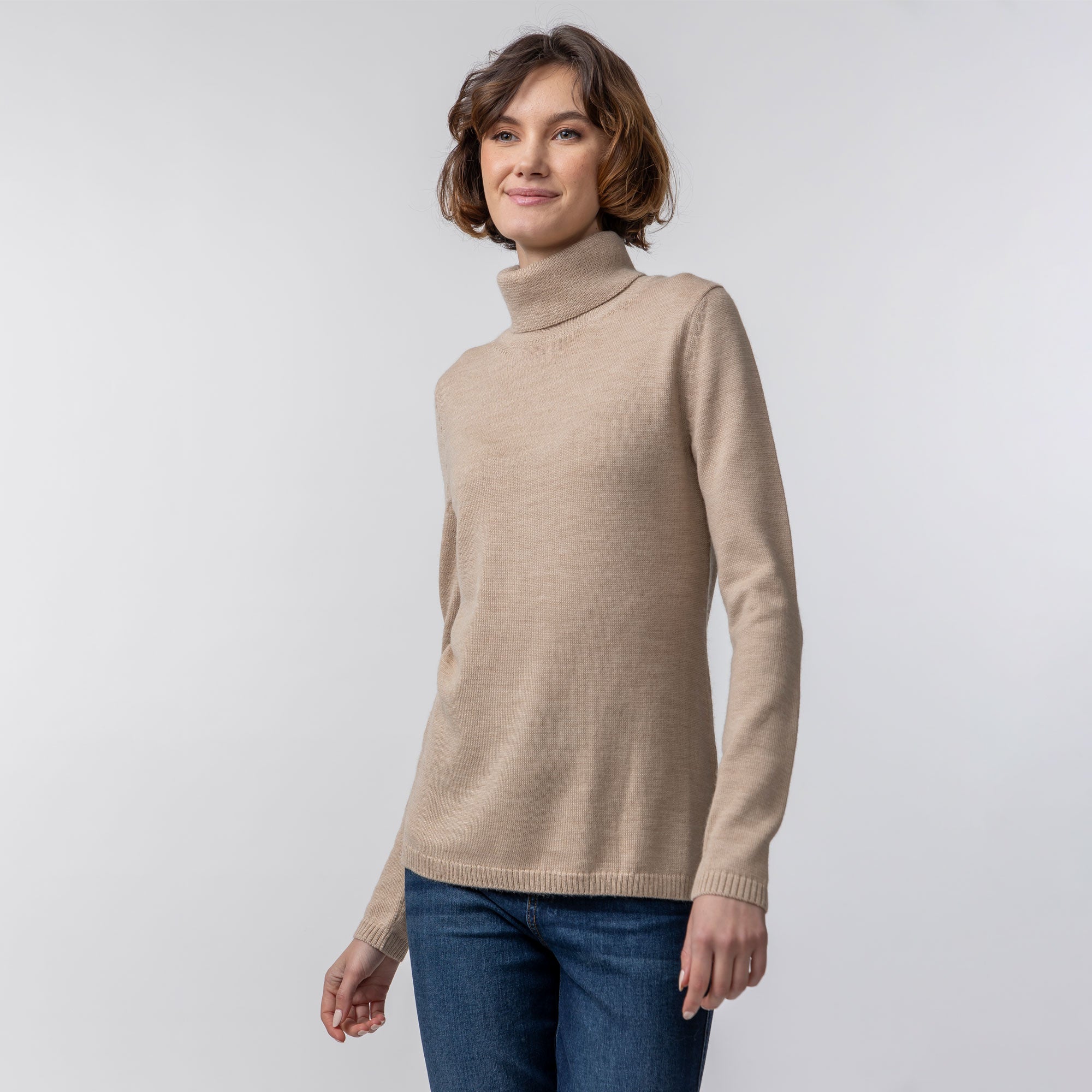 Women | Keaton Turtleneck | Beige