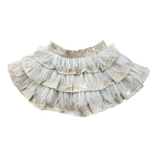 Girl | Charlie Jacquard Glitter Skirt | Gold