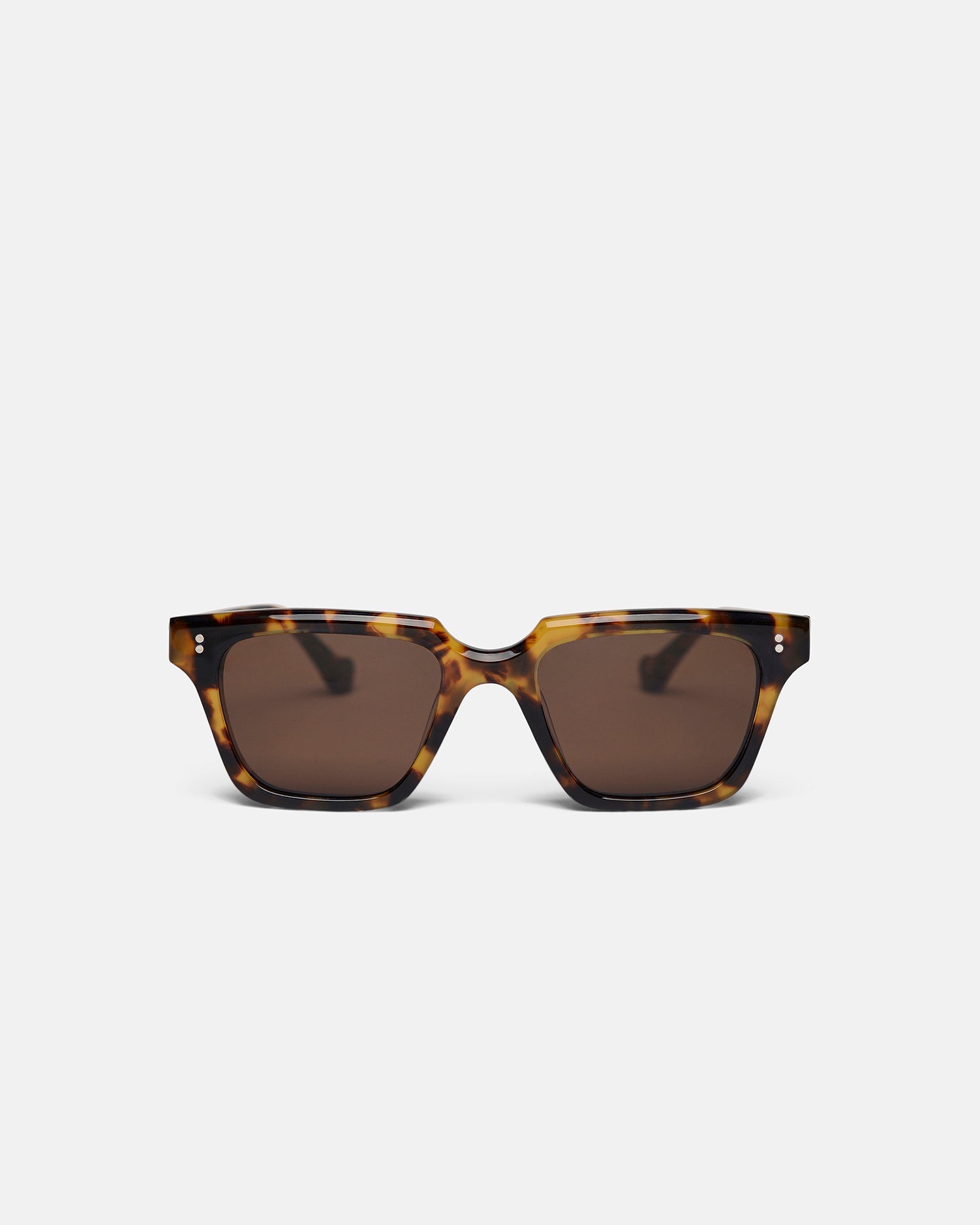 Cadao Bio-Plastic Angular Sunglasses | Dark Amber