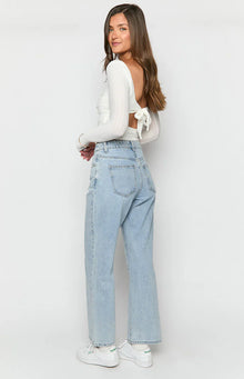 Calliope Mid Rise Slouchy Jeans | Light Wash