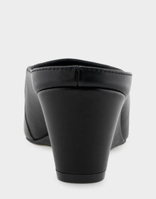 Camia Mule | Black Leather