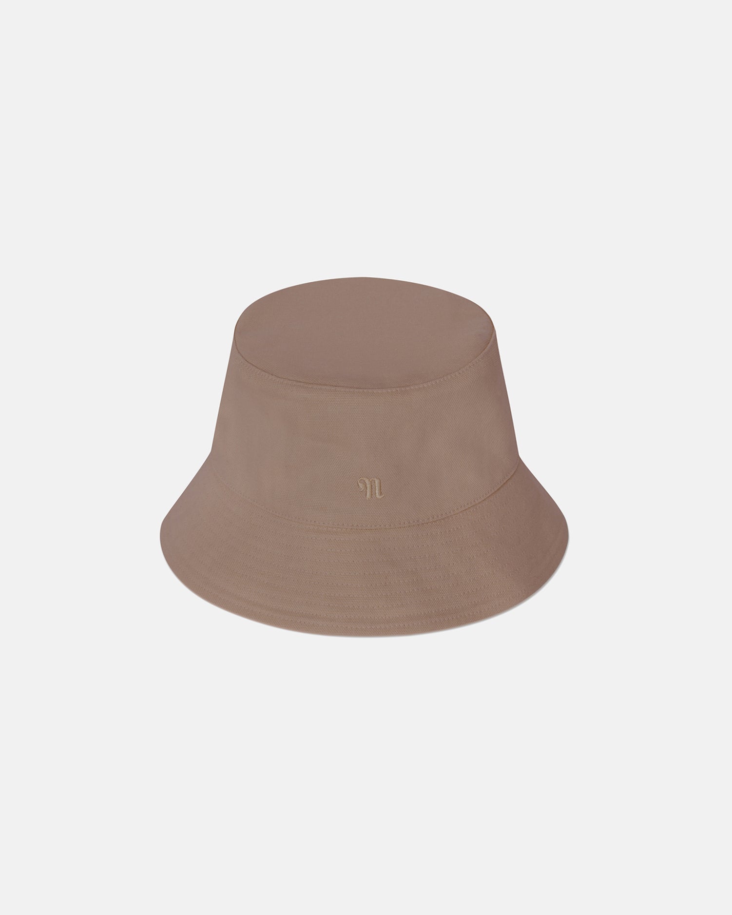 Unisex | Caran Cotton-Canvas Bucket Hat | Nut Brown