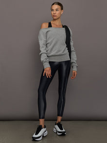 Regular Rise 7/8 Legging in Takara Shine | Black