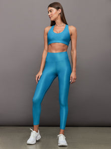 Action Bra 2.0 in Croc Takara Shine | Enamel Blue