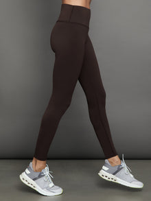 Carbon38 | High Rise Full-Length Legging In Diamond Compression | Java