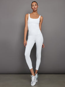Ribbed Tank | White