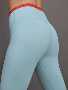 Contrast Waistband Legging in Melt | Sky Blue/ Bittersweet