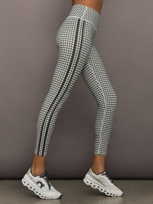 Houndstooth Legging | Ivory / Faded Black