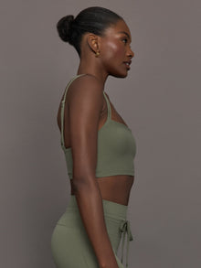 Strappy Bra in Melt | Moss