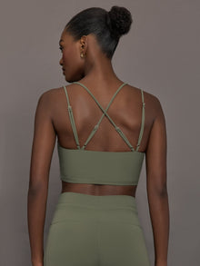 Strappy Bra in Melt | Moss