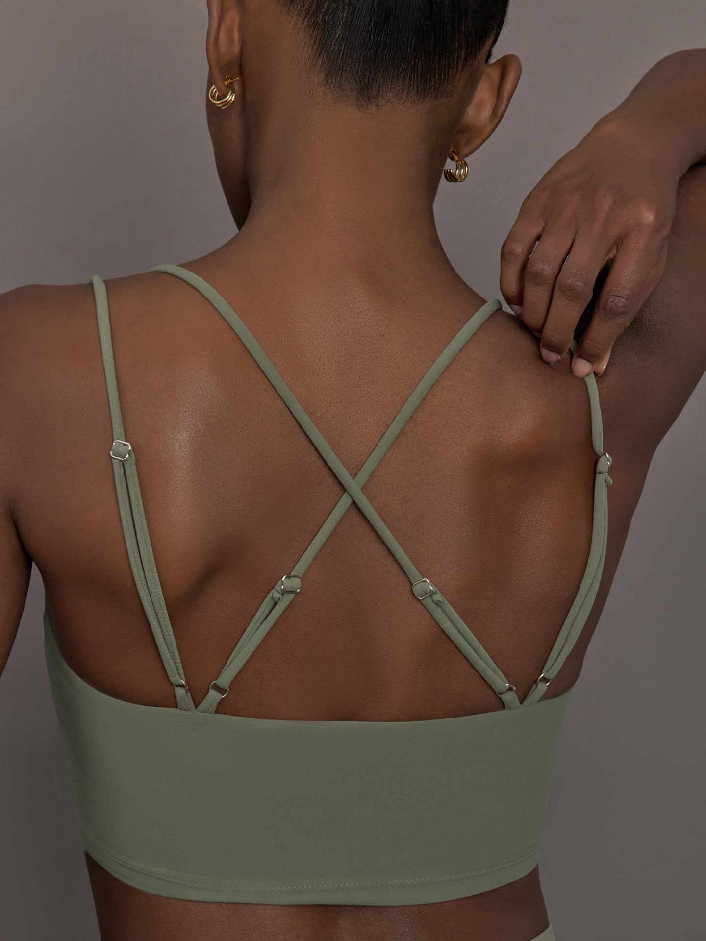 Strappy Bra in Melt | Moss