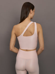 One Shoulder Bra Top in Takara Shine | Lotus