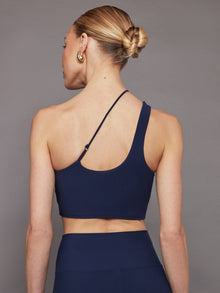 One Shoulder Convertible Bra Top in Melt | Navy Blazer
