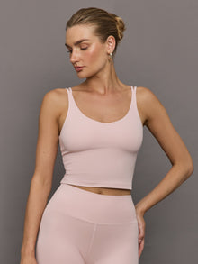 V-Neck Tank in Ribbed Melt | Lotus