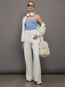 Bodysuit in Ribbed Melt | Hydrangea