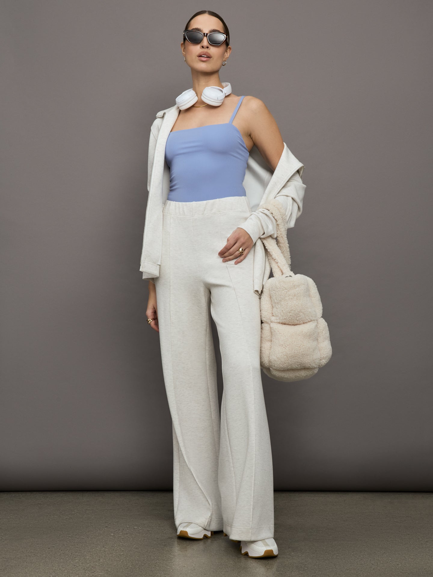 Bodysuit in Ribbed Melt | Hydrangea