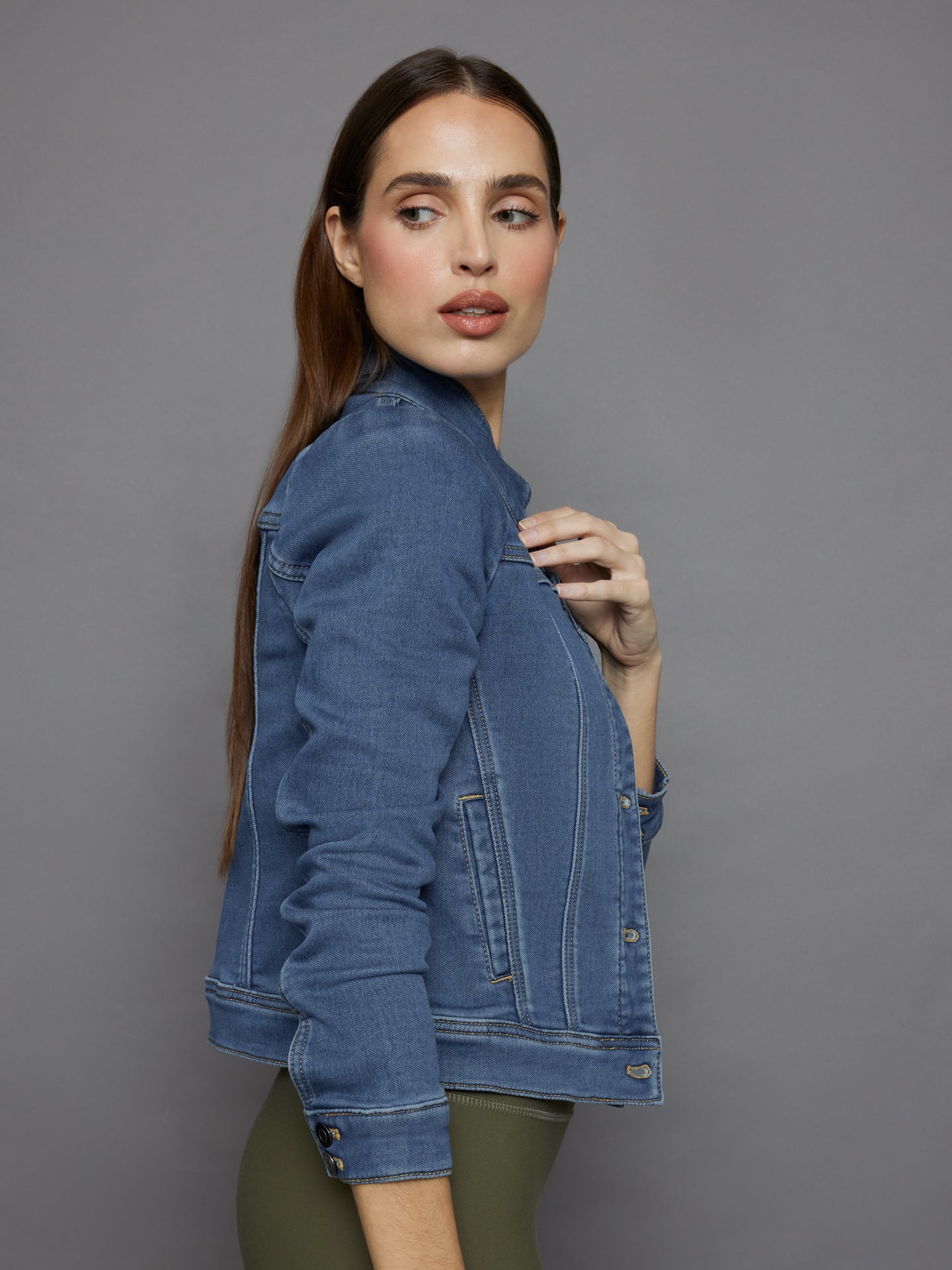 Tailored Denim Jacket | Medium Wash