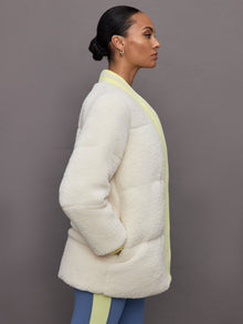 Sherpa Puffer Jacket | Natural Sherpa