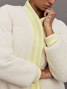 Sherpa Puffer Jacket | Natural Sherpa