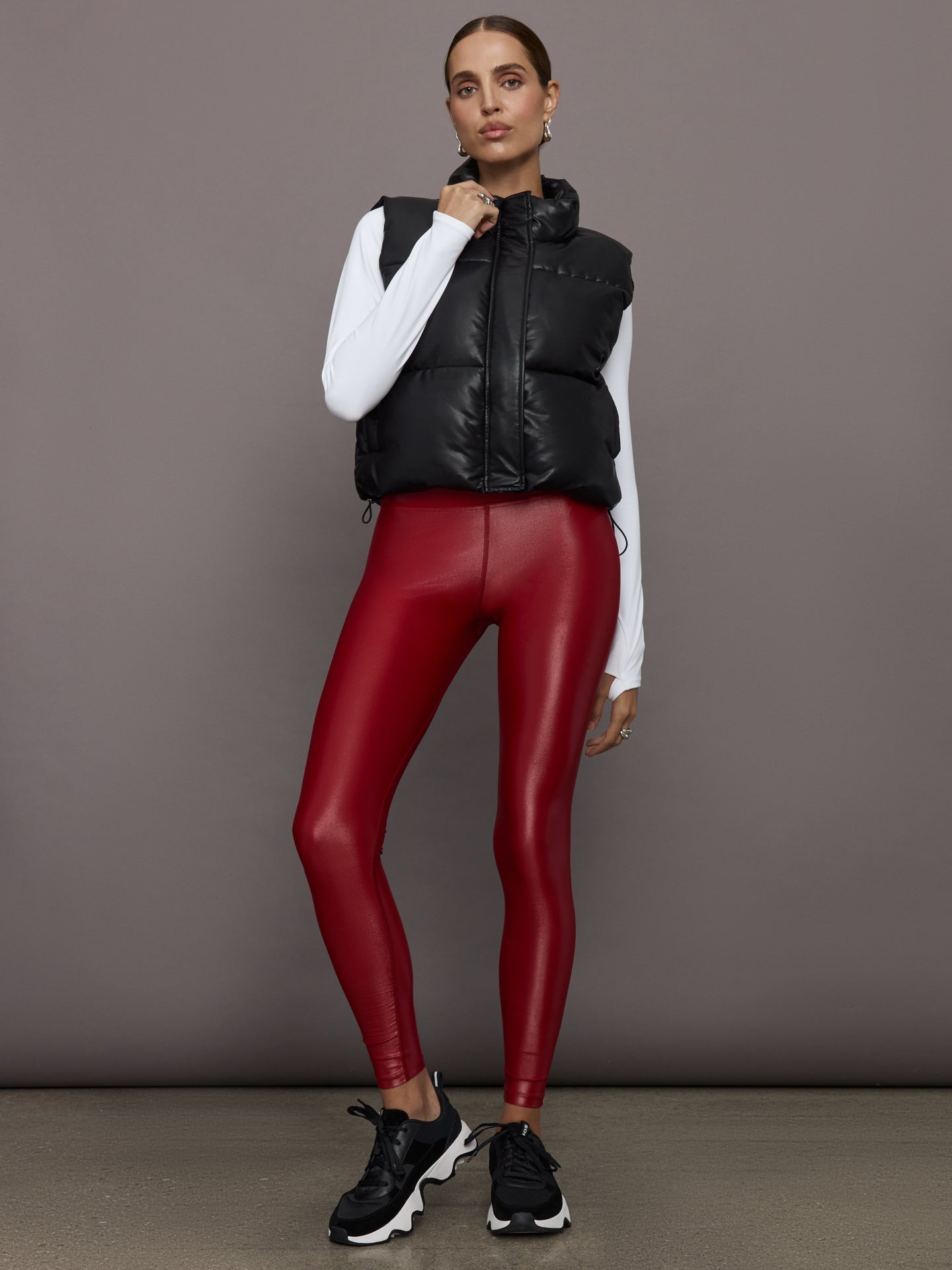 Quilted Puffer Vest | Black