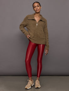 Half Zip Boucle Pullover | Caribou