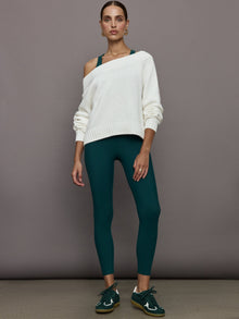 Slouchy Off Shoulder Sweater | Off White
