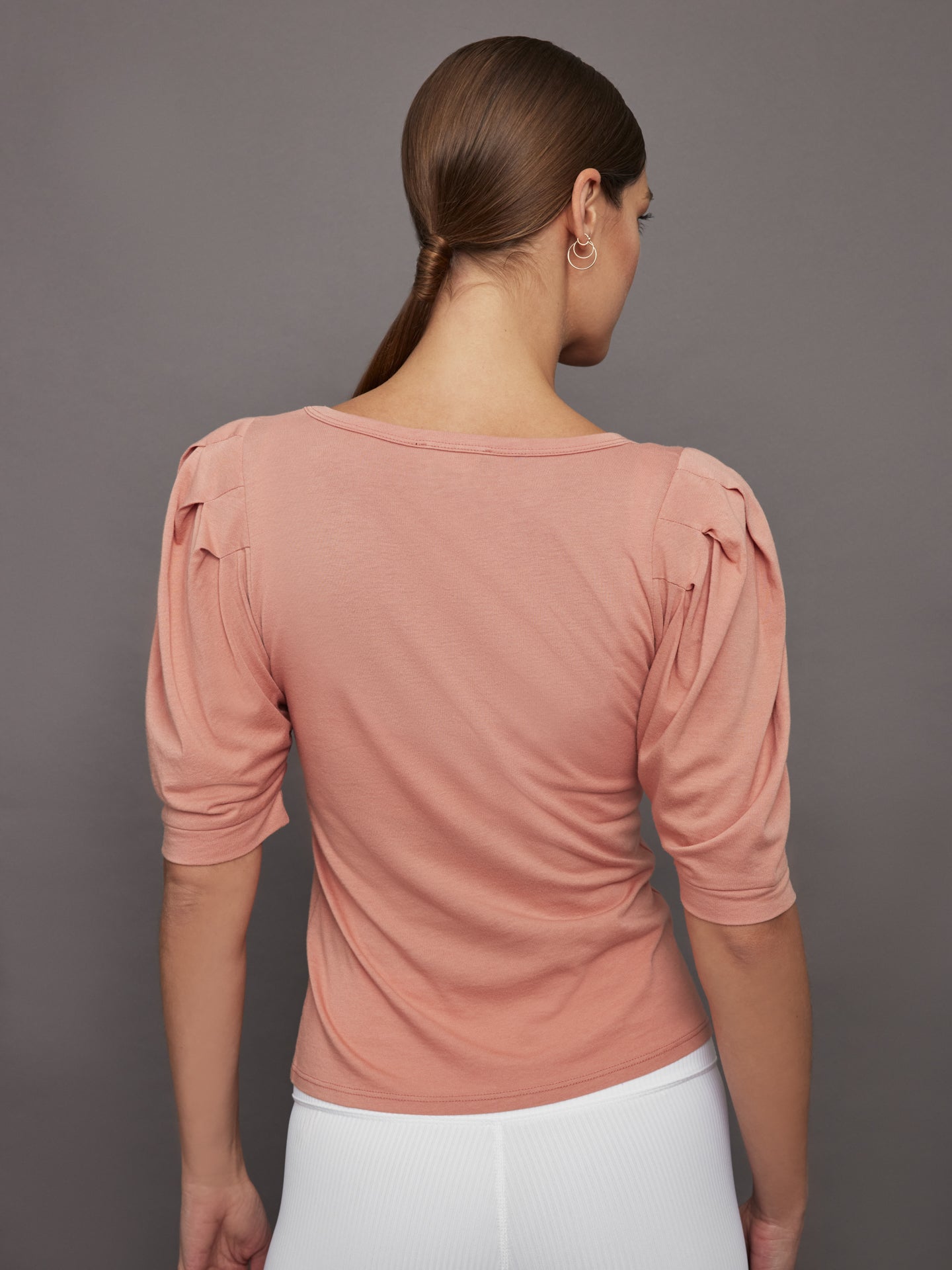 Puff Sleeve Tee | Muted Clay