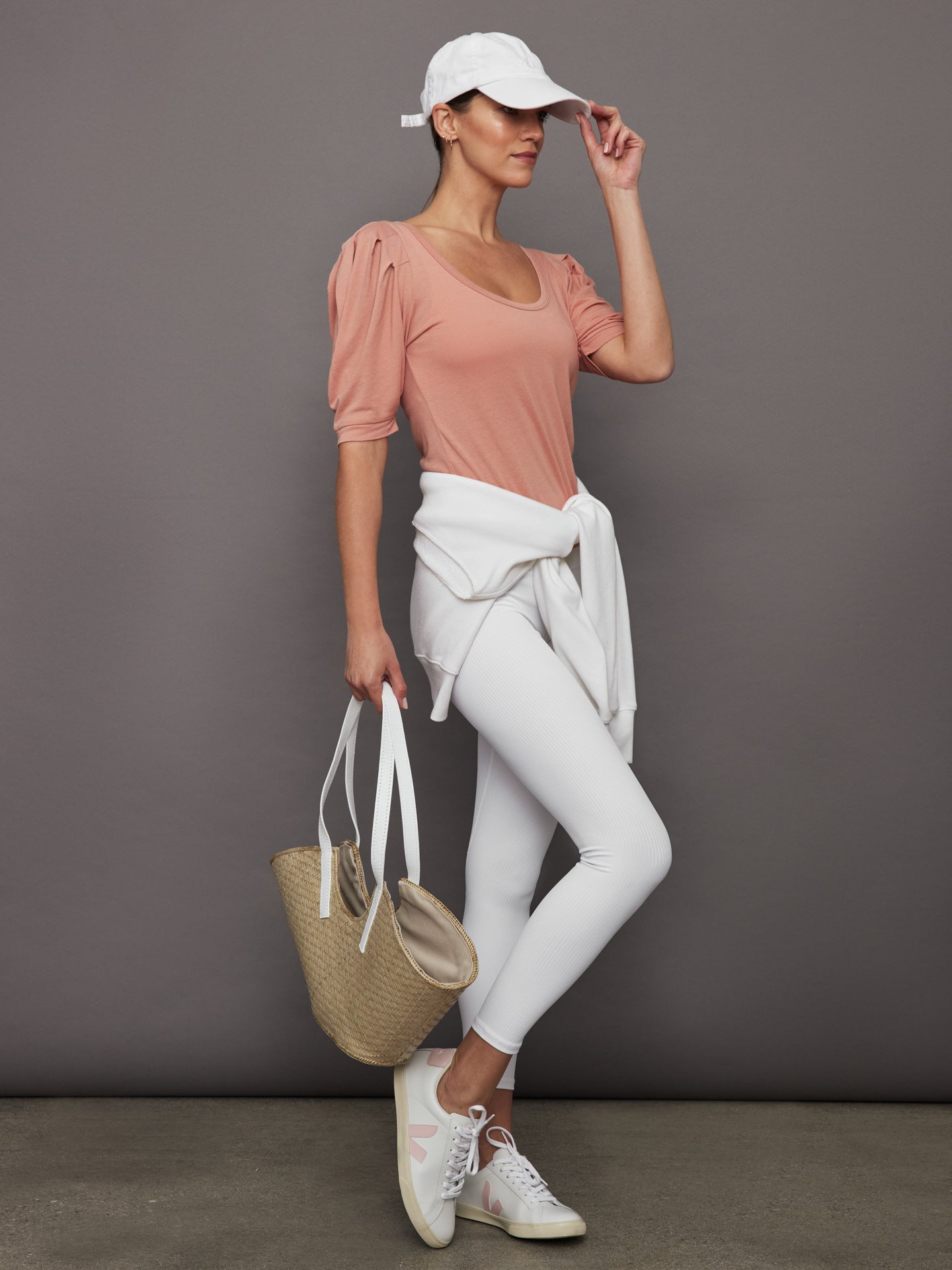 Puff Sleeve Tee | Muted Clay