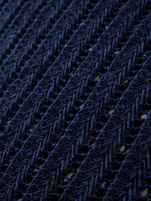 Open Knit Sweater | Navy