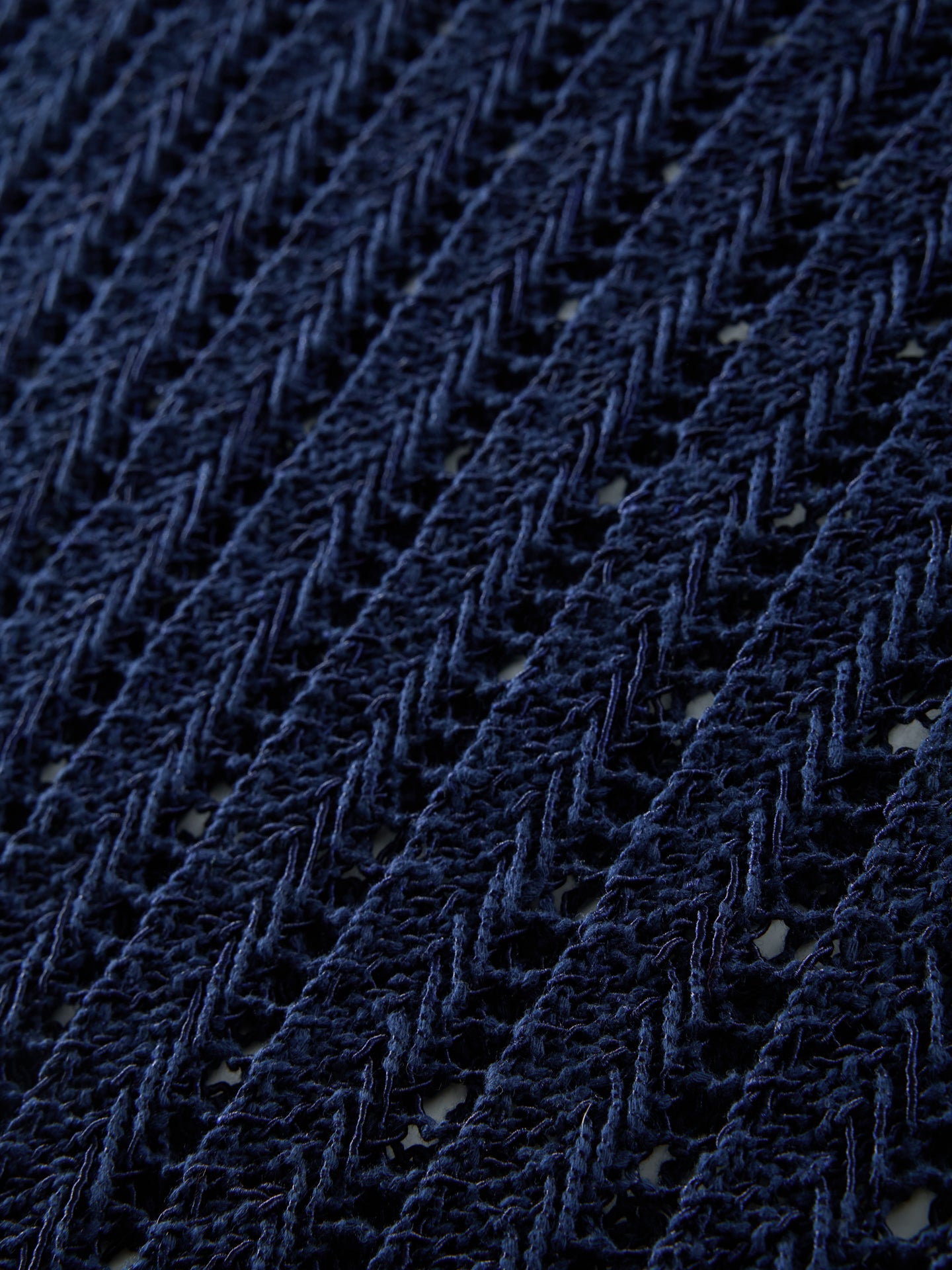Open Knit Sweater | Navy