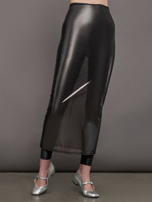 Silver Mesh Skirt | Grey Mesh