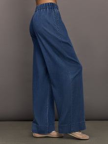 Chambray Pant | Medium Wash