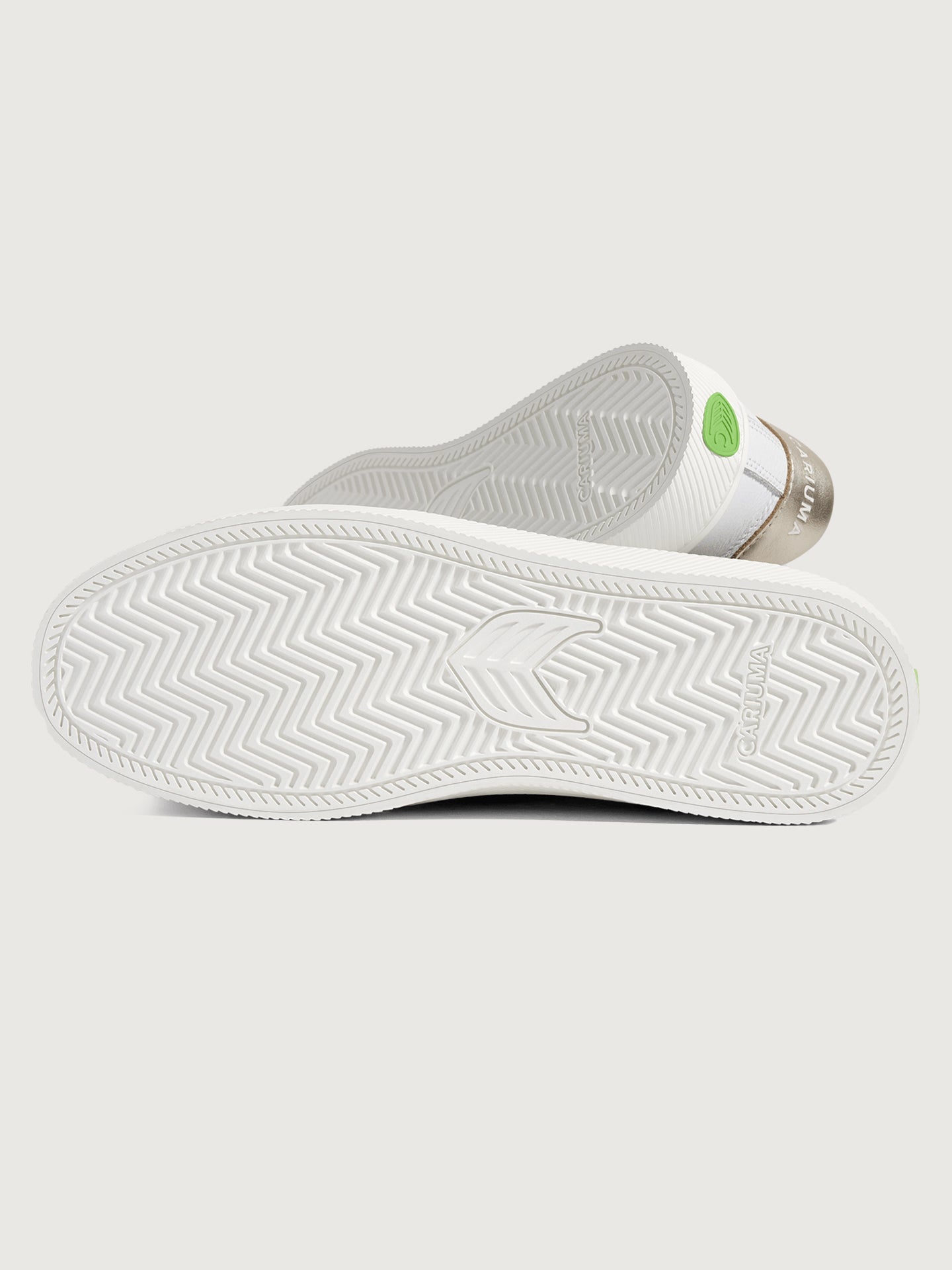 Salvas Premium Leather Sneaker | White/Metallic Gold/Ice