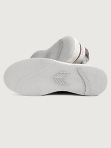 Uba Premium Leather/Mesh Sneaker | White/ Metallic Silver Blush Pink