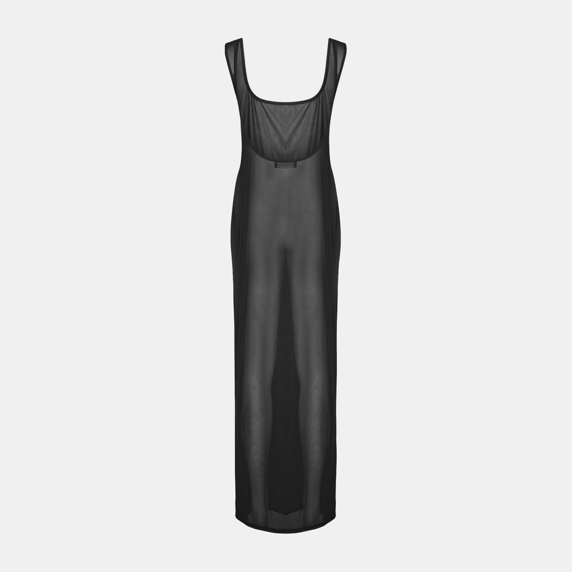 OW Collection CARMEN Cover Up Dress 002 - Black Caviar