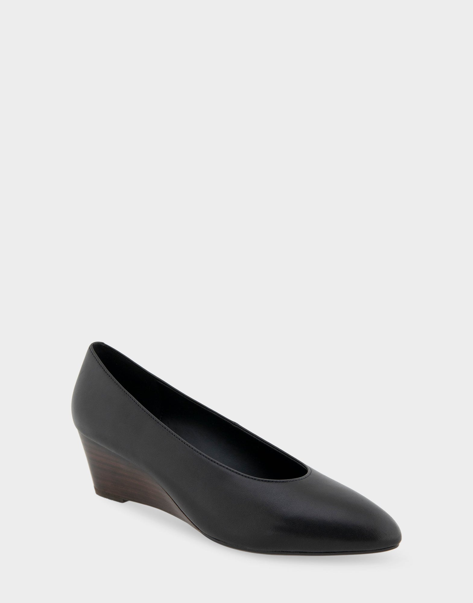 Caruzo Pump Heel | Black Leather