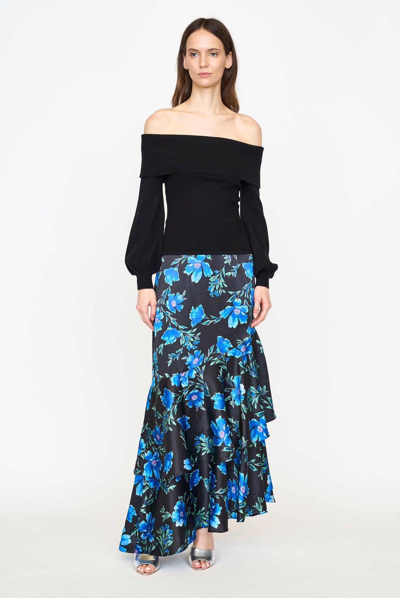 Eden Skirt | Sapphire Poinsettia