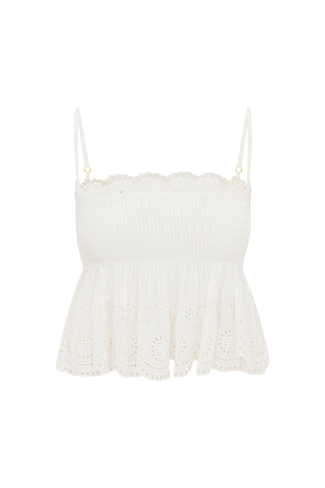 Condie Eyelet Lace Top | Optic White