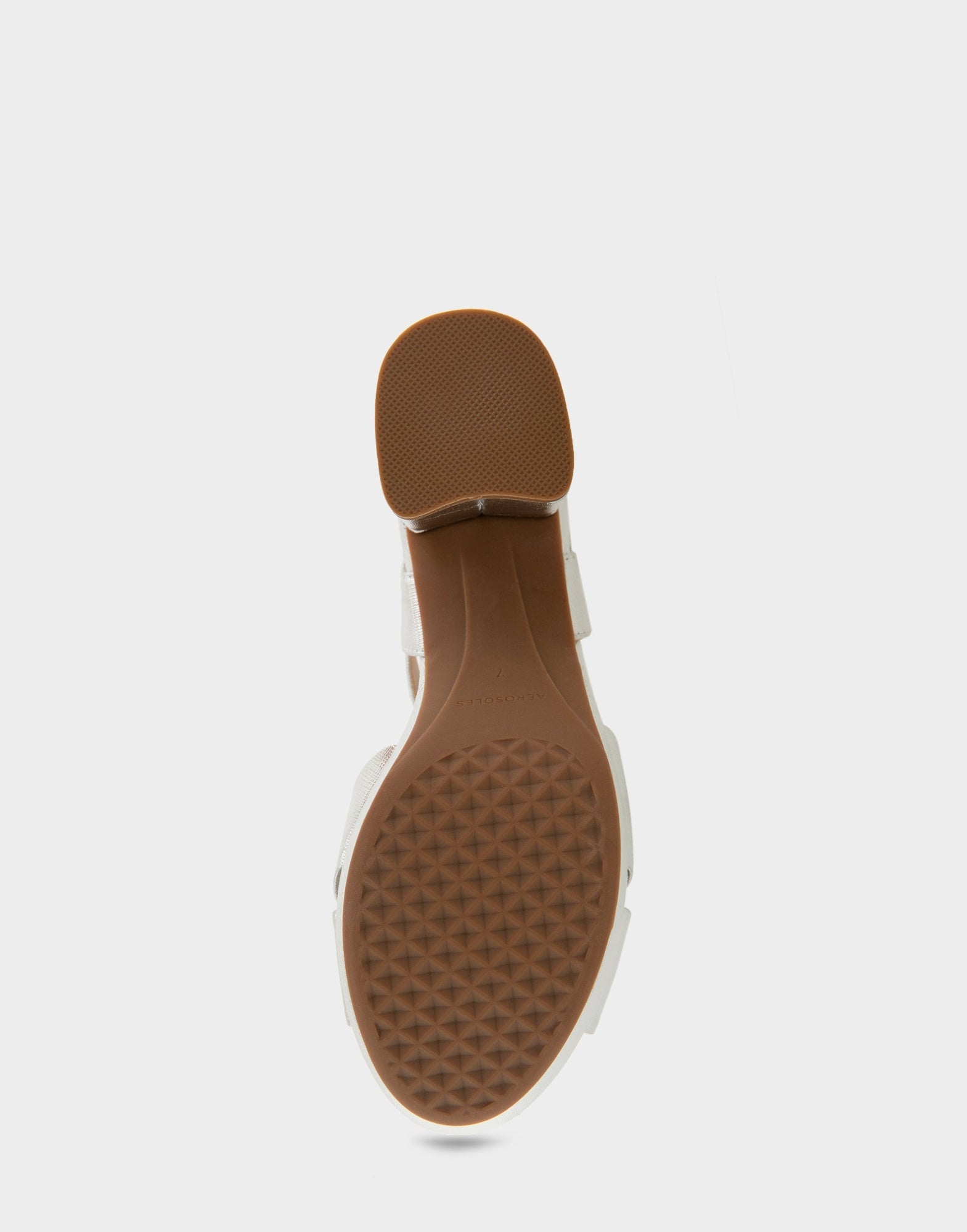 Cosmos Sandal | Silver Metallic Textured Faux Leather